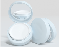 Boîtier compact rose personnalisé vide en ABS pour poudre libre, fond de teint, BB crème et coussin d'air – Idéal pour l'emballage de poudres cosmétiques sur mesure