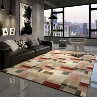 Tapis antidérapant en polyester GHT Light Luxury, résistant à l'usure, adapté aux animaux domestiques, tapis pleine surface pour salon et chambre à coucher, imprimé