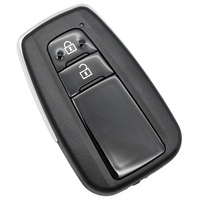 Télécommande universelle intelligente à 2 boutons pour clé de contact, compatible avec l'entrée sans clé, lame vierge non coupée, remplacement pour programmeur de clés de voiture