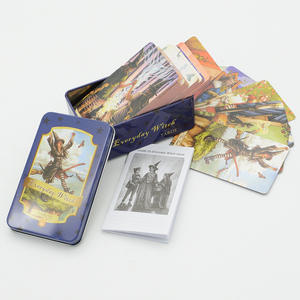 Moon Seers 78-Kartu <span class=keywords><strong>Tarot</strong></span> Oracle Deck Kartu <span class=keywords><strong>Tarot</strong></span> Berlapis Emas/Perak dengan Panduan Kartu <span class=keywords><strong>Tarot</strong></span> Kartu Permainan Cetak Elegan Ramah Lingkungan - Product Image 4