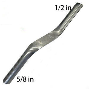 工業用DIY 10インチ両頭1/2インチ×5/8インチ炭素鋼凸型レンガジョインター仕上こてレンガ積み工具 - Product Image 1