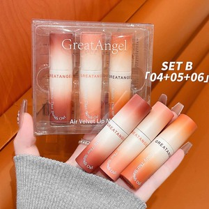 Lot de rouges à lèvres mats GreatAngel Air Velvet, effet blanchissant, facile à appliquer, rehausse le <span class=keywords><strong>teint</strong></span>, <span class=keywords><strong>maquillage</strong></span> pour femmes et jeunes filles - Product Image 1