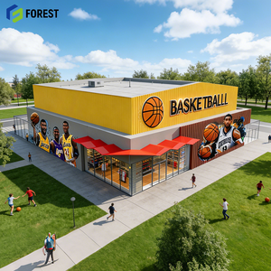 Proveedor de Soluciones Arquitectónicas para Canchas de Baloncesto Modulares con Estructura de Acero Sostenible - Product Image 1