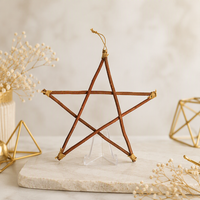 Vente flash : étoiles à cinq branches en bois pour les décorations de la fête de la récolte de Thanksgiving, adaptées aux festivals et aux cadeaux d'anniversaire