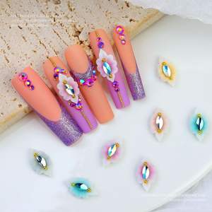Decoración de <span class=keywords><strong>Uñas</strong></span> <span class=keywords><strong>con</strong></span> <span class=keywords><strong>Flores</strong></span> Talladas en 3D, Estilo Fresco y Pequeño, Suministro de Fábrica, Accesorios para Arte de <span class=keywords><strong>Uñas</strong></span> DIY para <span class=keywords><strong>Uñas</strong></span> de Gel y <span class=keywords><strong>Acrílicas</strong></span> - Product Image 4
