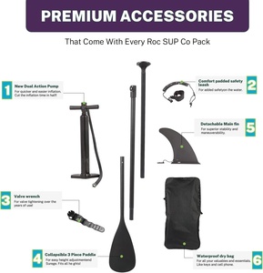 CZFIT Planche de paddle gonflable Drop Stitch Écologique Portable pour le surf et la pêche Taille personnalisable - Product Image 4