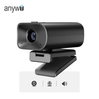 Caméra Web Intelligente Tout-en-Un Anywii HD 1080p avec Double Microphone Stéréo Haut-parleur Haute Fidélité USB 2.0 Capteur CMOS pour PC/Ordinateur Portable