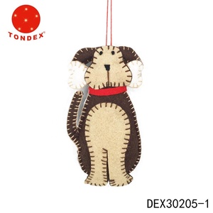 Meraviglioso Feltro Cane Fatto A Mano Decorazioni Di Natale - Product Image 4