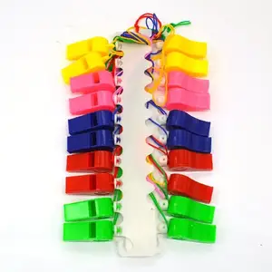 12 packs plastic whistle mix color whistle for school sports event safety whistle for outdoor