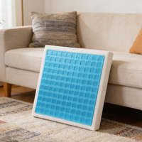 Coussin de siège gonflable multifonction en gel à mémoire de forme pour voiture, avion, bureau, sommeil, camping et allaitement - Confort corporel