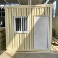 Casa Contenedor Portátil de 20 pies, Casas Modulares Prefabricadas, Edificio de Acero Plegable para Sala de Estar, Taller, Camping
