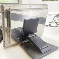 PC industriel tout-en-un avec écran tactile capacitif, boîtier en acier inoxydable de 17 pouces, intégré au bureau, VESA, étanche, Windows, Linux, en stock