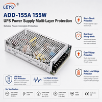 Alimentation à découpage ADD-155A 155W avec fonction onduleur et chargeur de batterie, double sortie 12V 5V CC pour système de sécurité industriel