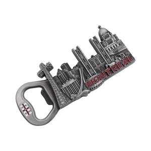 Aimant de réfrigérateur souvenir de Montréal <span class=keywords><strong>Canada</strong></span> avec ouvre-bouteille Cadeau de <span class=keywords><strong>voyage</strong></span> personnalisé pour la ville - Product Image 2