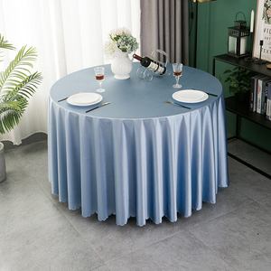 Kích Thước Tùy Chỉnh Chất Lượng Cao Dệt Hiện Đại Thổ Cẩm Vải Màu Rắn Vòng Khăn Trải Bàn Cho Khách Sạn Sử Dụng - Product Image 6