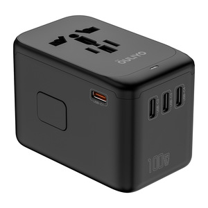 OULiYO Travel <b>Adapter</b> 100W PD GaN Universal Plug With 4 Type <b>C</b> <b>Usb</b> Ports For Global Use - Product Image 3