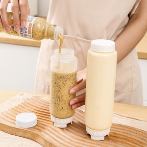 Bouteilles en plastique à double tête, translucides, pour sauce BBQ, ketchup, distributeur de sauce - Product Image 6