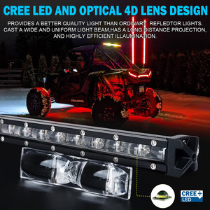 Offroad trasero Chase estroboscópica LED luz de la barra con el freno de señal de reserva para UTV ATV puede soy Maverick <span class=keywords><strong>X3</strong></span> Polaris <span class=keywords><strong>RZR</strong></span> XP 1000 - Product Image 4