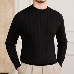 Canottiera da uomo autunno e inverno Casual in <span class=keywords><strong>cotone</strong></span> 100% traspirante a maniche lunghe in tinta unita in <span class=keywords><strong>maglia</strong></span> - Product Image 2