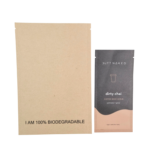 Sachets d'emballage en plastique thermoscellés à 3 côtés de taille personnalisée 2ml-3ml Sachet pour masques de sel de bain Échantillons de lotion Feuilles de masque crème - Product Image 4