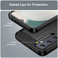 Vente flash - Étui en TPU en fibre de carbone pour téléphone Samsung A05S - Coque arrière antichoc pour Samsung A05 A06 A07 A15 A16 A17 A26 A36