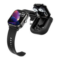 Reloj Inteligente 2 en 1 D8Pro 2025 para Hombre con Auriculares Inalámbricos, Música BT, Frecuencia Cardíaca, Reloj Deportivo para Mujer con Correa de Silicona