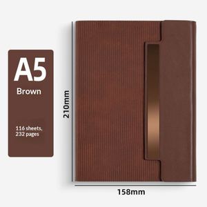 Libreta Promocional Personalizada de Cuero Premium Hecha a Mano con Cierre Magnético, Tapa Blanda y Diseño de Tres Pliegues - Product Image 5
