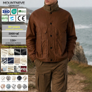 Chaqueta de Trabajo Personalizada para Hombre, Fabricación ODM Directa de Fábrica, Pedidos al por Mayor, Lote a Granel, Marca Privada, Multibolsillos, Resistente al Viento, Estilo Urbano Casual - Product Image 1