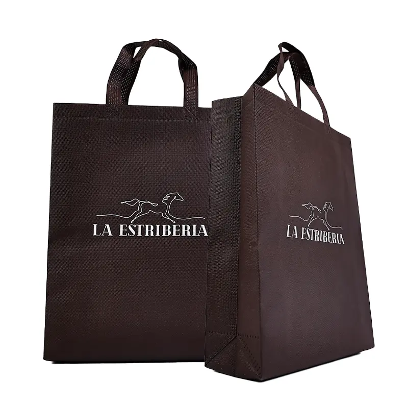 थोक कस्टम आकार वैयक्तिकृत गैर बुना बैग प्रोमोशनल पुन: प्रयोज्य कपड़ा शॉपिंग टोट बैग गैर बुना शॉपिंग बैग