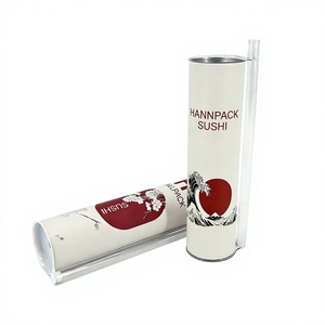 กล่องกระดาษทรงกระบอกรักษ์โลกขายดี บรรจุภัณฑ์แบบหลอดดันขึ้นสำหรับซูชิ เกรดอาหาร ย่อยสลายได้ ผลิตตามสั่ง - Product Image 2