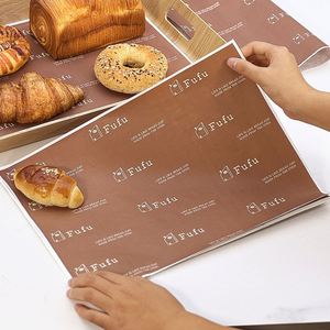 Wholesale Wrapping <b>Paper</b> Deli Packaging Cake <b>Wrap</b> Tray Food Grade Custom logo Printed Grease Proof Sandwich <b>Roll</b> Oil Proof <b>Paper</b> - Product Image 4
