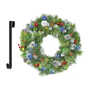 2024 Hot sales 24inch Christmas Decoration new design house decoration PVC christmas wreath