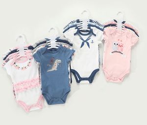 Lot de 5 Bodys Bébé Manches Courtes 100% Coton Doux pour Nouveau-nés Garçons Filles Vêtements - Product Image 4