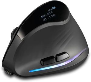 Souris sans fil verticale ZELOTES F-35C, silencieuse, RGB programmable, ergonomique, rétroéclairée, optique, pour ordinateur - Product Image 1