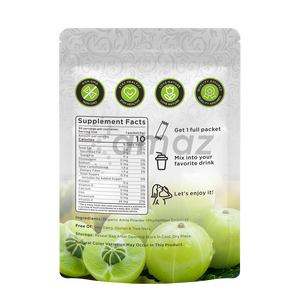 Poudre de fruit d'Amla en gros, marque privée, OEM/ODM, aliment naturel riche en vitamine C et antioxydants, soutien pour les cheveux et la peau - Product Image 2