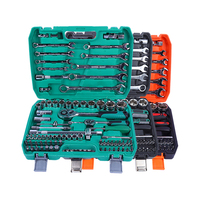 Ensemble d'outils à main de 82 pièces, boîte à outils pour la réparation automobile, jeu de clés à cliquet en acier, jeu de douilles