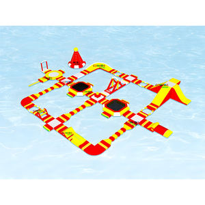 Parque acuático inflable Playa flotante Parque acuático comercial inflable Parque acuático inflable flotante y juegos de obstáculos - Product Image 3