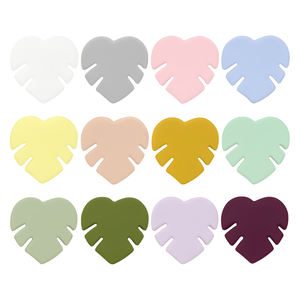 New Customized DIY <b>Leaves</b> Food Grade Non-Toxic Silicone Focal Beads <b>Light</b> Cute Cartoon Design for Pen - Product Image 3