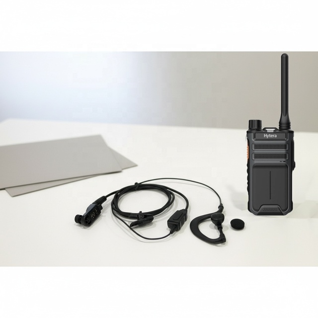 C-Earset Radio Earphone EP519 Black 3M with In-line MIC PTT & VOX Chip for Two Way Radios