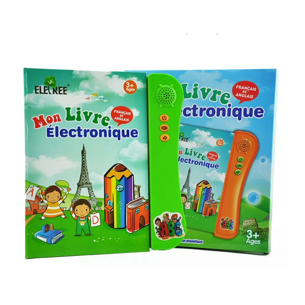 Customize French Learning Machine electronic books French electronic learning touch kids English Ebook