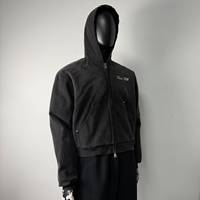 Veste tendance avec broderie, veste vintage de style streetwear