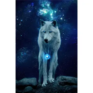 Wolf Canvas Paintings On The Wall Art Posters And Prints Animal Pictures For Home Decoration Animal Paintings Wolf