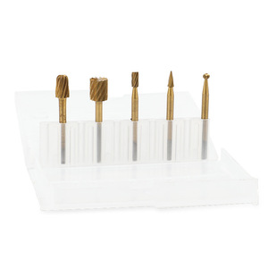 High-Speed Steel Rotary <b>File</b> Set 5pc Wood Plastic Grinding Bits For DIY Carpentry Sanding Trimming Tool Kit - Product Image 1