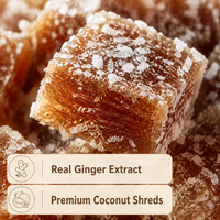 OEM Bulk Ginger Gummy Candy Sugar Coated Sweet Traditional Confectionery Natural Ready to Eat 10kg
