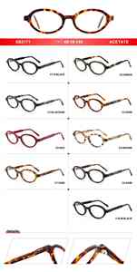 Basic Classic Round Frame Óculos Ópticos para Mulheres e Homens <span class=keywords><strong>Miu</strong></span> Acetate Temples Retro Style Eyewear Luxury Glasses - Product Image 3