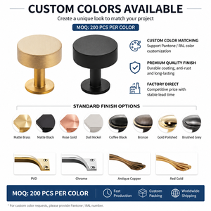 Koppalive Brass <strong>Knob</strong> for Furniture Kitchen Cupboard Door Jewelry Box Drawer Pull Gold and Black <strong>Copper</strong> Cabinet <strong>Knobs</strong> - Product Image 3