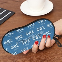 Étui à lunettes imprimé Phi Beta Sigma Sorority, étui de rangement portable pour lunettes de soleil avec fermeture éclair et crochet, sac de voyage pour lunettes