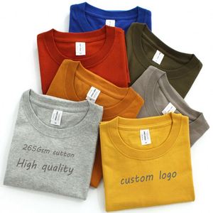 Cotton Custom T Shirt Blank Heavy Weight Oversized Tshirt Printing Unisex Fashion Clothes Designer Brand T-shirt - Product Image 5