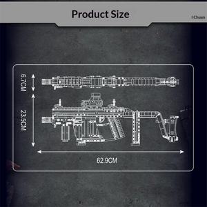 Rifle de Francotirador Subfusil de Juguete, Rompecabezas para Niños, Bloques de Construcción de ABS, Escala 1:1, MKing OEM, Venta al por Mayor - Product Image 4