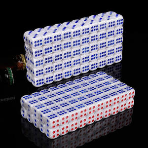 Vente directe, ensemble de dés de table de jeu de rôle de casino, gravure personnalisée, polyèdre d6, 12mm - Product Image 5